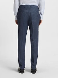 Slim-Fit Trousers Patterned Stretch Fabric