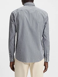 Slim-Fit Shirt in a Striped Cotton Blend