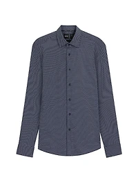 Slim-Fit Shirt Italian-Made Performance-Stretch Fabric