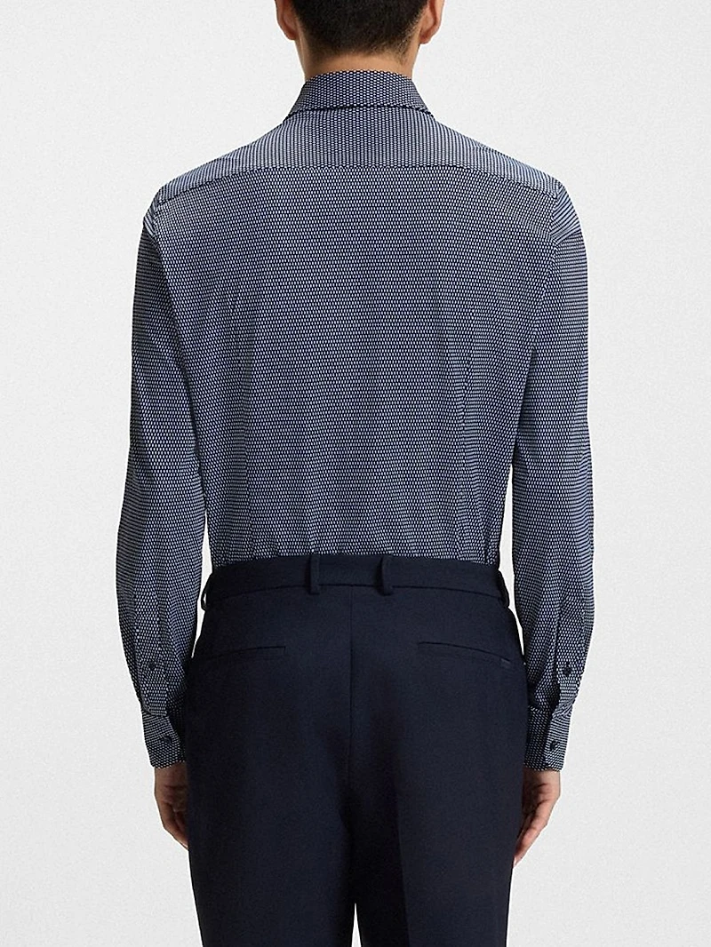 Slim-Fit Shirt Italian-Made Performance-Stretch Fabric
