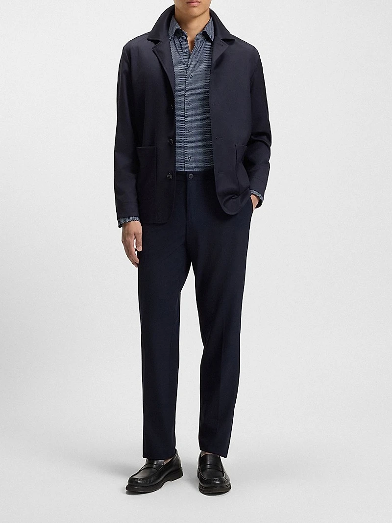 Slim-Fit Shirt Italian-Made Performance-Stretch Fabric