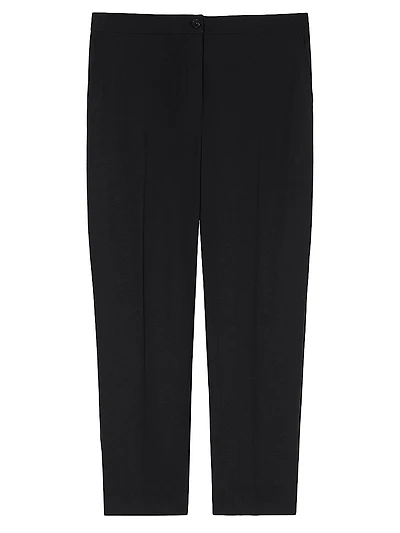 Straight Fit Pure Woollen Cloth Trousers