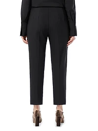 Straight Fit Pure Woollen Cloth Trousers