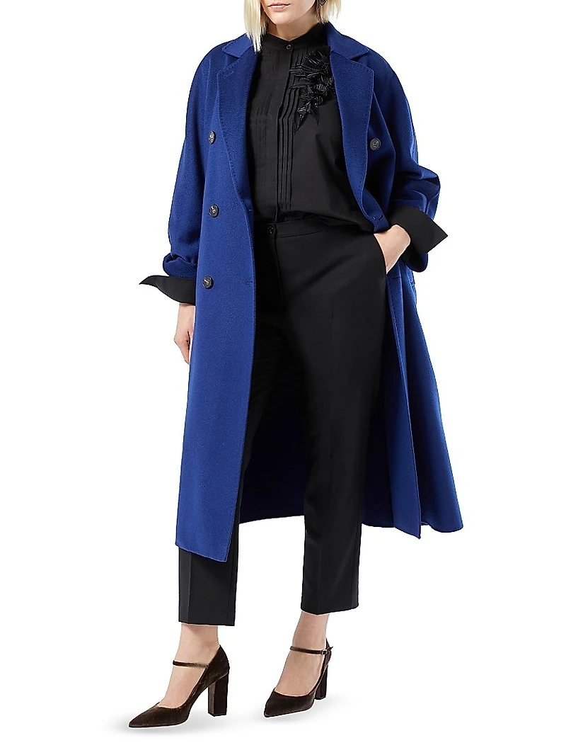 Straight Fit Pure Woollen Cloth Trousers