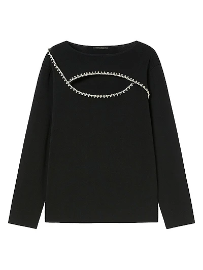 Viscose Jumper with Embroidery