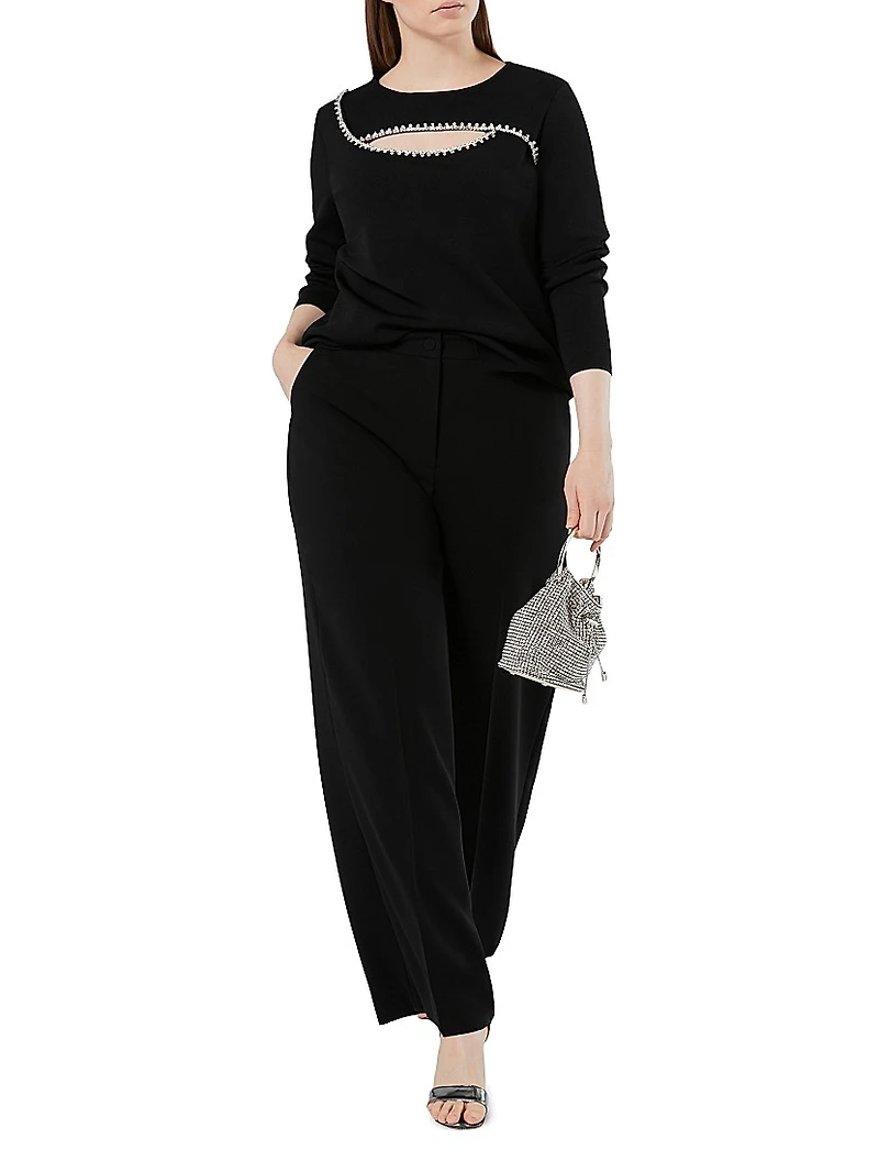 Viscose Jumper with Embroidery