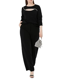 Viscose Jumper with Embroidery