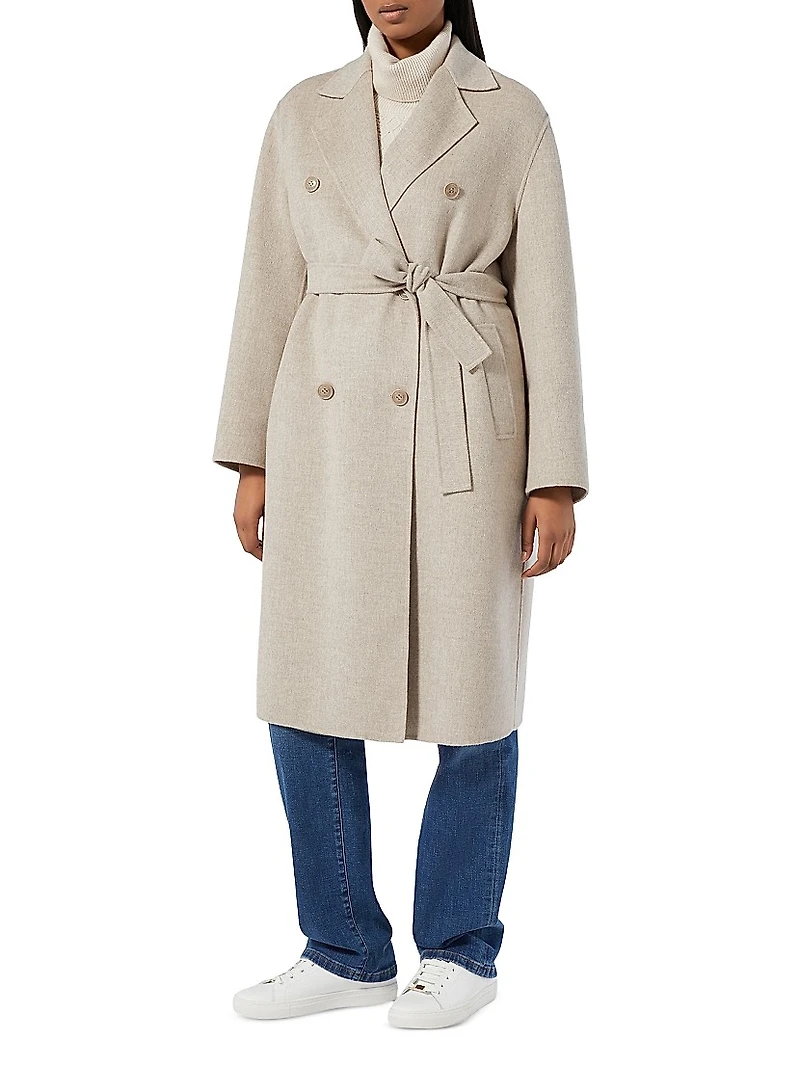 Double Faced Wool Blend Coat