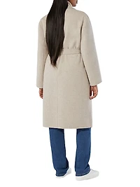 Double Faced Wool Blend Coat
