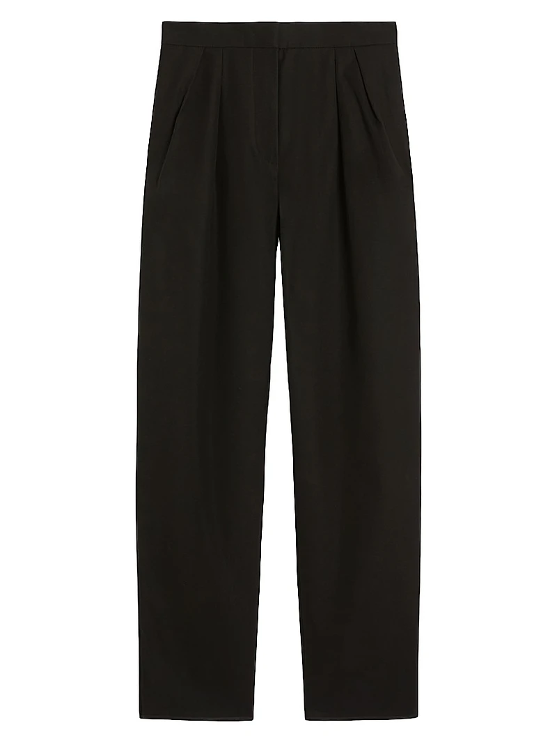 Cotton Carrot Fit Trousers