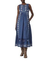 Printed Poplin Dress