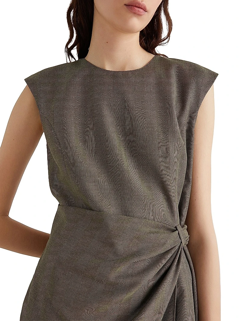 Twill Sheath Dress