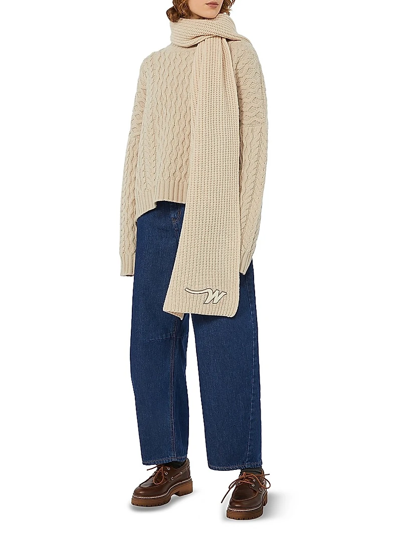 Boxy Fit Wool Knit Jumper