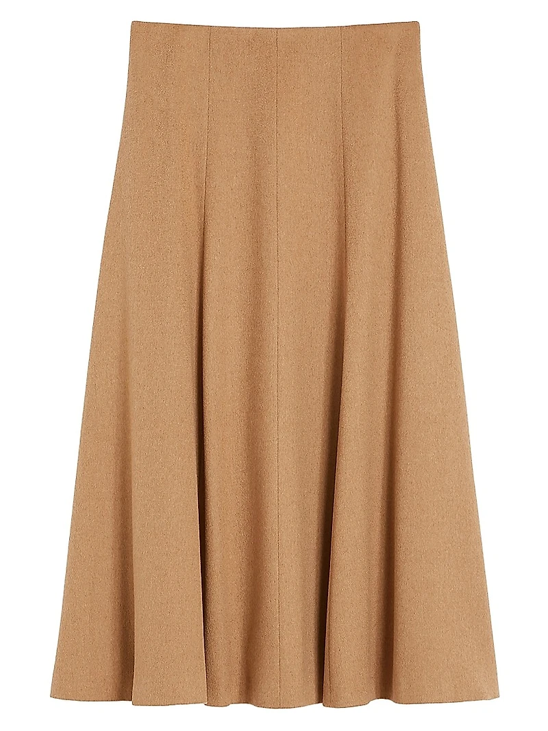 Camel Flared Skirt