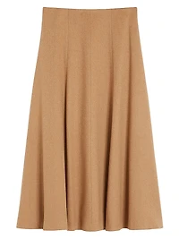 Camel Flared Skirt