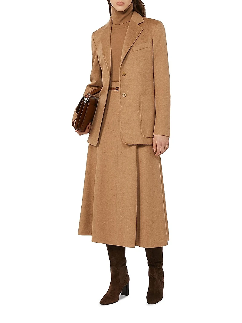 Camel Flared Skirt