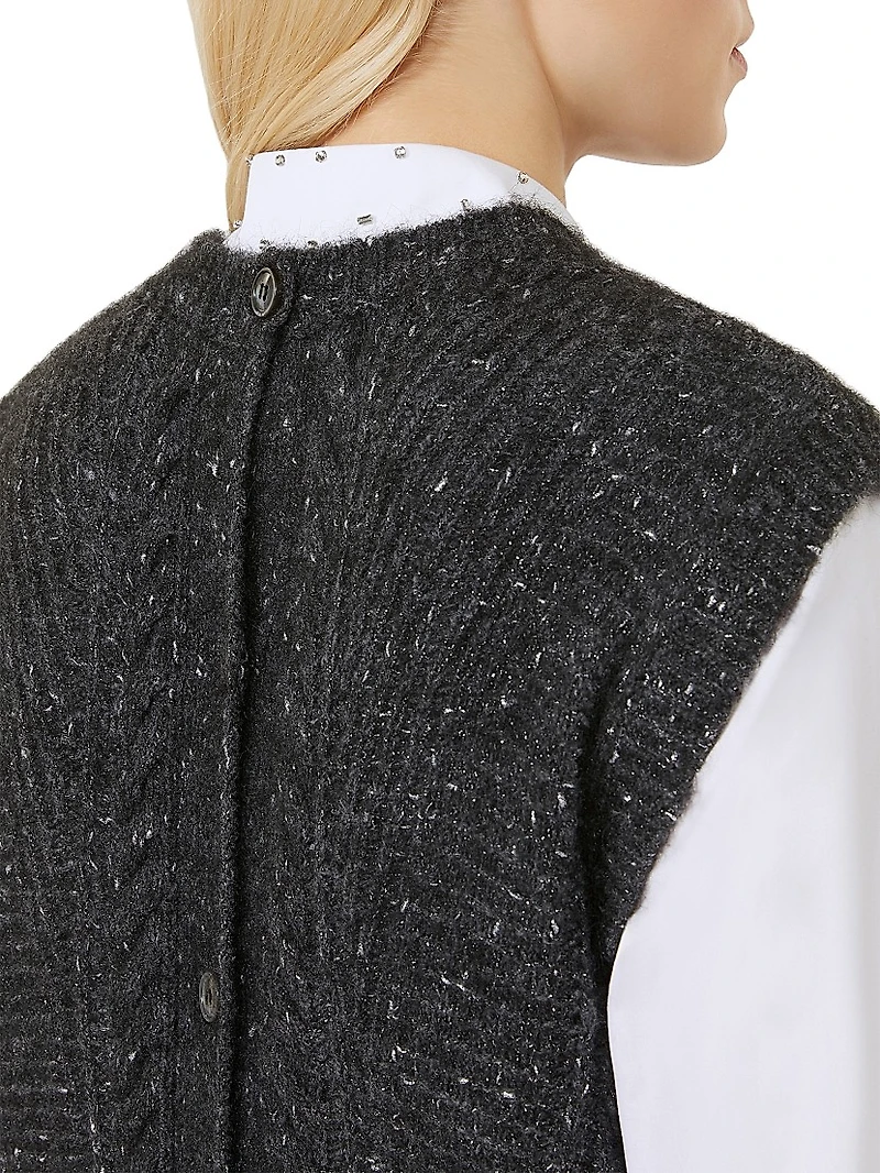 Alpaca and Lurex Gilet