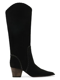 Victoria Saddle 60MM Suede Knee-High Boots
