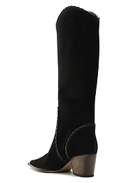 Victoria Saddle 60MM Suede Knee-High Boots