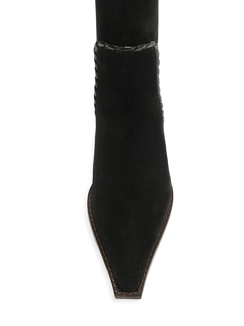 Victoria Saddle 60MM Suede Knee-High Boots