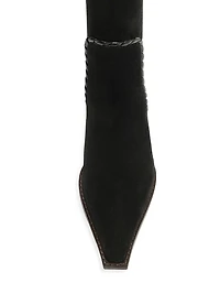 Victoria Saddle 60MM Suede Knee-High Boots