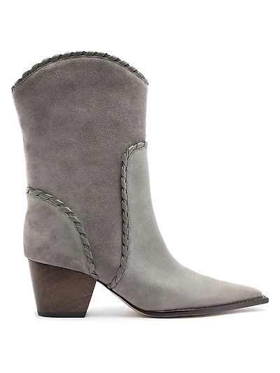 Victoria Saddle 60MM Suede Booties