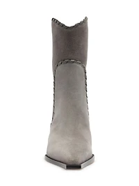 Victoria Saddle 60MM Suede Booties