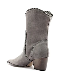 Victoria Saddle 60MM Suede Booties
