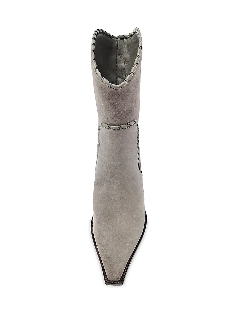 Victoria Saddle 60MM Suede Booties