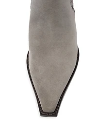Victoria Saddle 60MM Suede Booties
