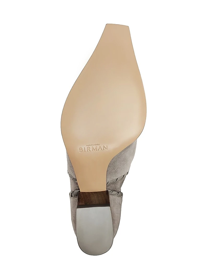 Victoria Saddle 60MM Suede Booties