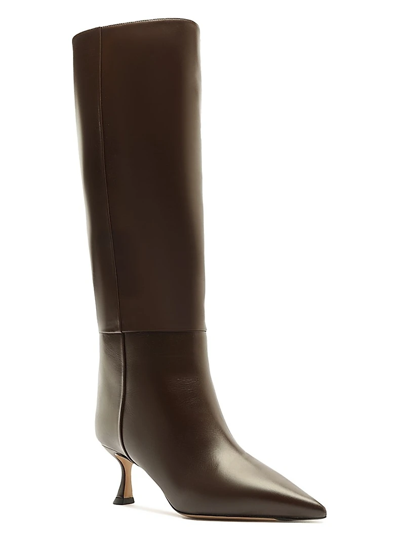 Brena 60MM Leather Knee-High Boots