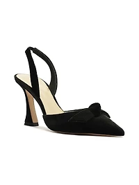 Clarita Bell 85MM Suede Slingback Pumps