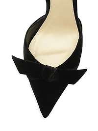 Clarita Bell 85MM Suede Slingback Pumps