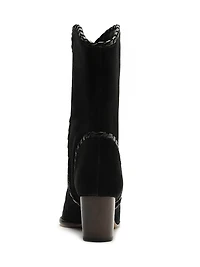 Victoria Saddle 60MM Suede Booties