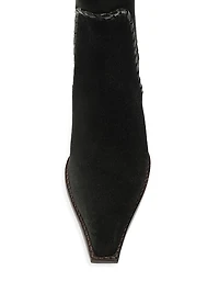 Victoria Saddle 60MM Suede Booties