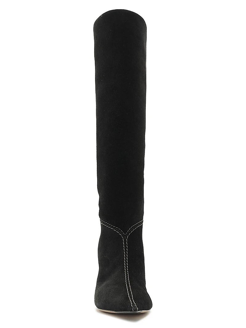 Malva 60MM Suede Knee-High Boots