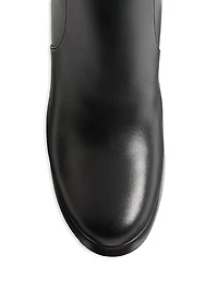 Fawcette 90MM Platform Ankle Boots Calfskin Leather