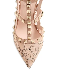 Rockstud 100MM Lace Pumps with Straps