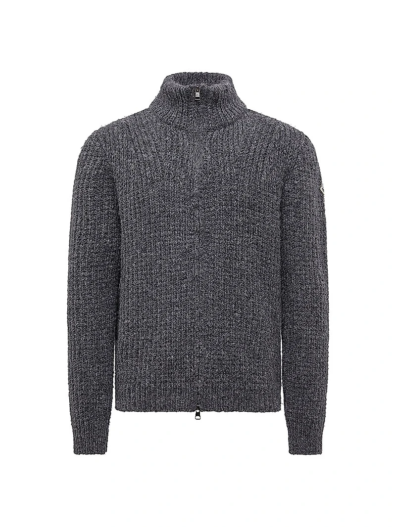 Zip-Up Cardigan Alpaca & Wool