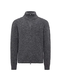 Zip-Up Cardigan Alpaca & Wool