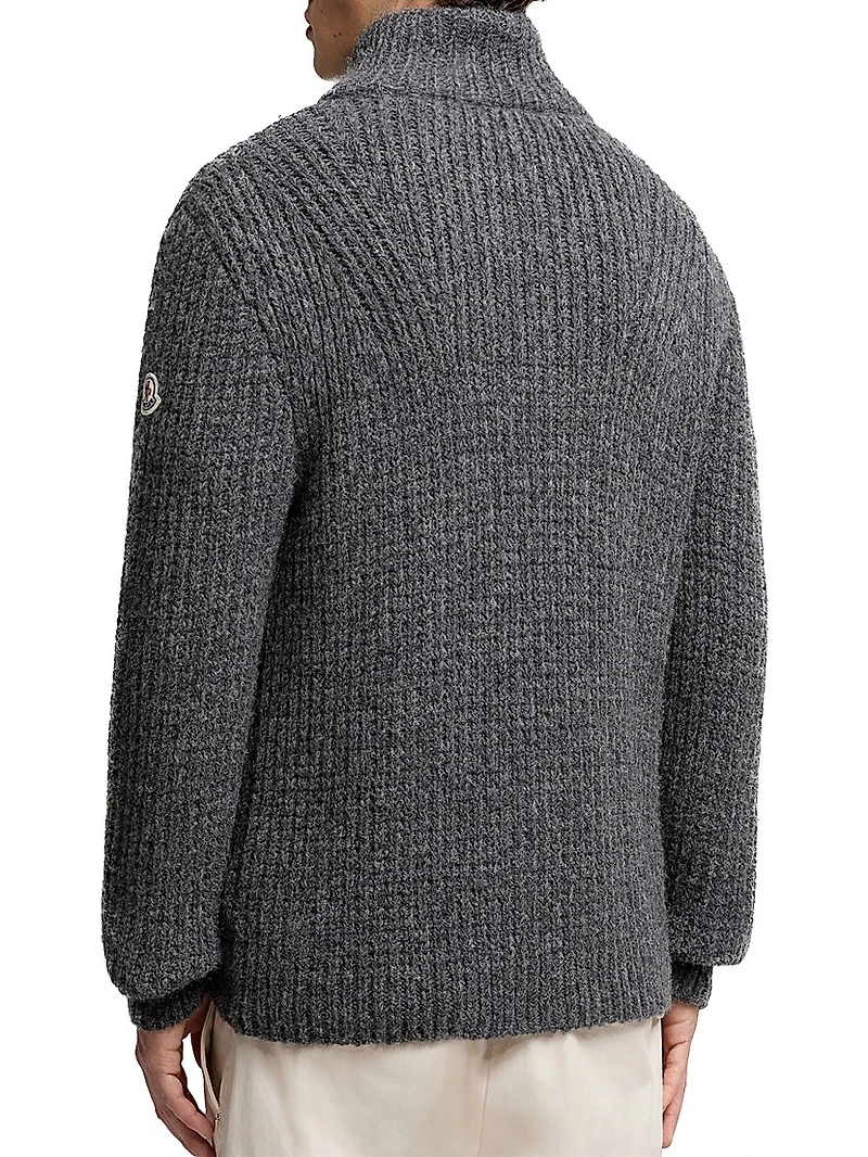 Zip-Up Cardigan Alpaca & Wool