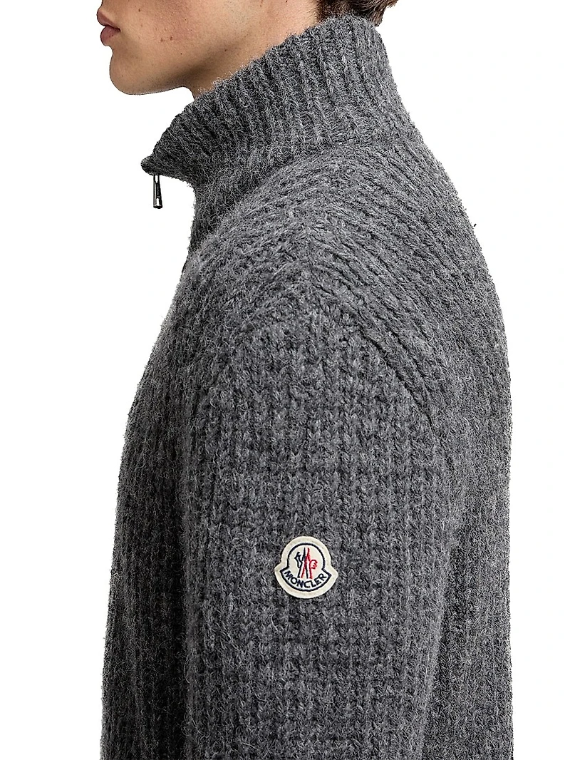 Zip-Up Cardigan Alpaca & Wool