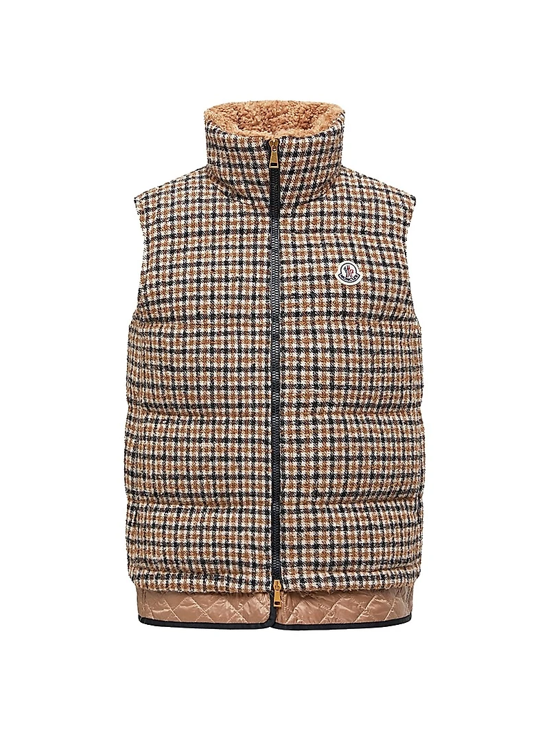 Touvet Puffer Vest Wool Blend
