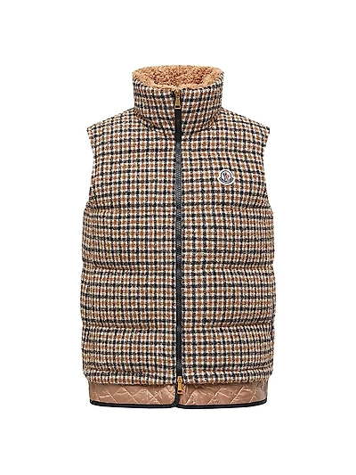 Touvet Puffer Vest Wool Blend