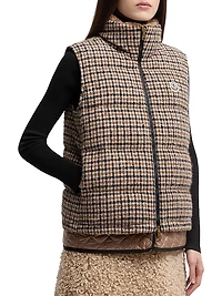 Touvet Puffer Vest Wool Blend