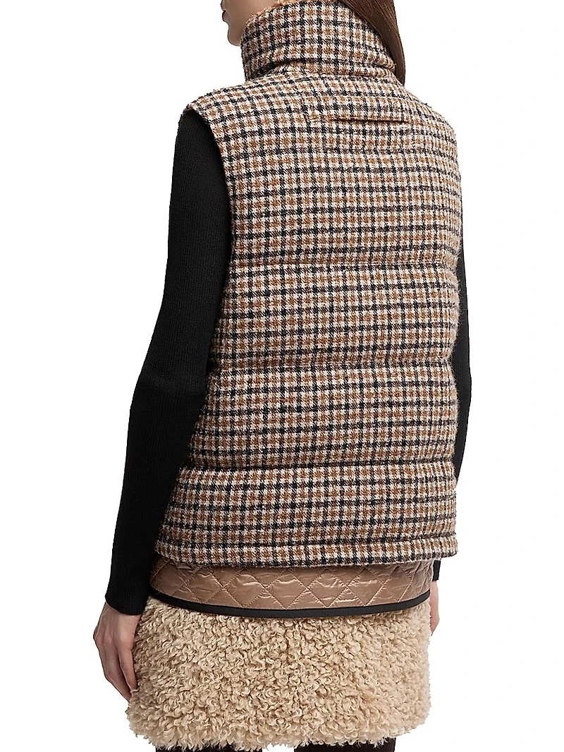 Touvet Puffer Vest Wool Blend