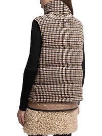 Touvet Puffer Vest Wool Blend