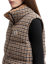 Touvet Puffer Vest Wool Blend