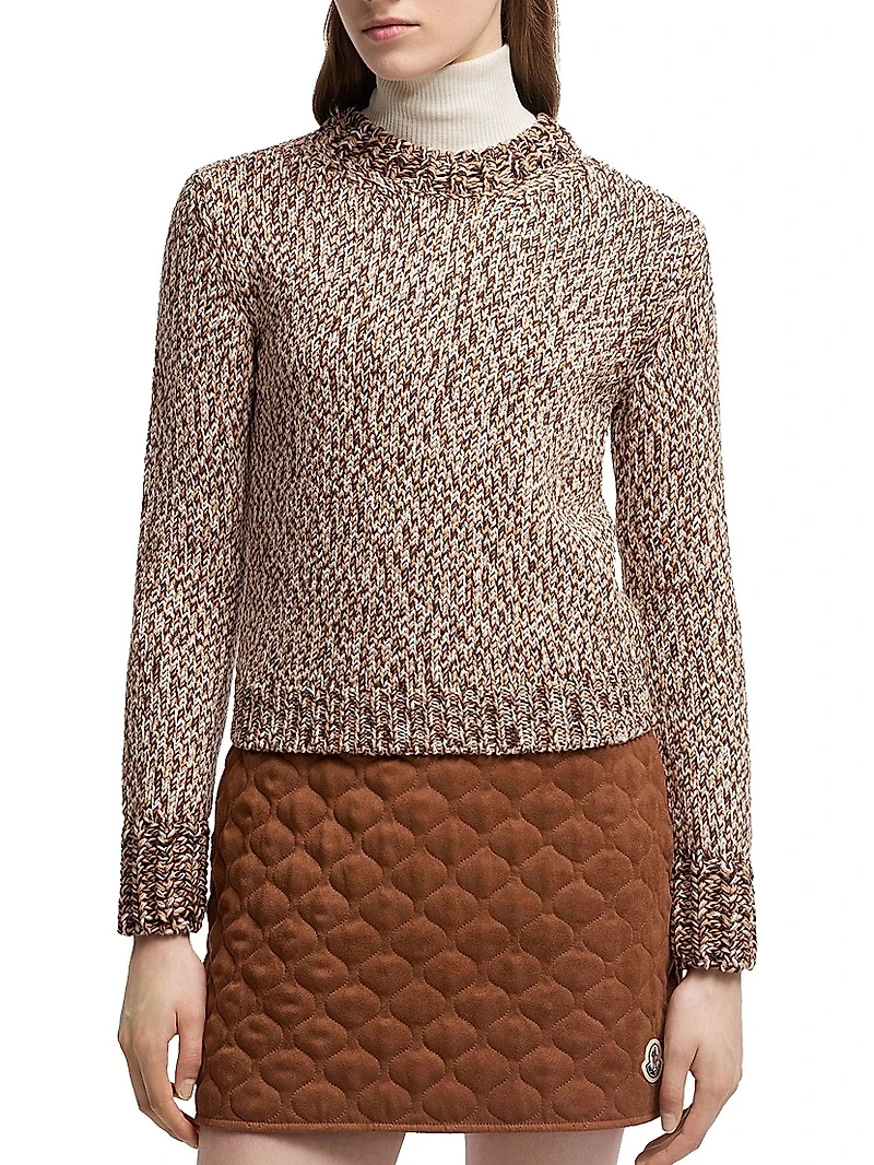 Crewneck Sweater Mouline Wool